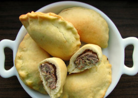 Pieczone pierogi z boczniakami