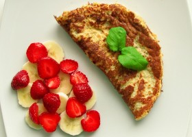 Omlet bananowo – migdałowy