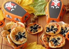 Spajderinki – pizzerinki z pająkami