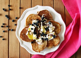 Pancakes z mąki z orzechów ziemnych