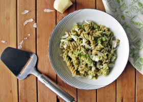 Makaron z pesto z cukinii